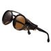Windproof Mountaineering Steampunk Style Round Retro Sunglasses For Men And Women Cycling Riding Motorcycle_viptrois.com
