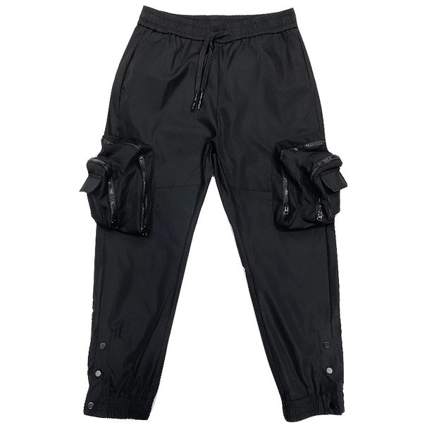 Men's Clothing Dark Style Tactical Paratrooper Pants For Men - Slim-Fit Cargo Joggers With Zipper Pockets & Utility Design (Black, Army Green)_viptrois.com