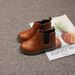 Girls Martin Boots 2022 Spring and Autumn New Boys' Ankle Boots British Solid Color Single Boots with Cotton Warm Boots_viptrois.com