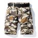 Plus Size Camouflage Cargo Shorts For Men Multi Pocket Casual Sports Loose Breathable_viptrois.com