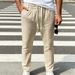 "Italian-Style Men's Relaxed Fit Dress Pants – Polyester Business Casual Trousers, Straight Cut (S-XXXL, 5 Neutral Tones, Year-Round Wear)"_viptrois.com