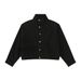 Men's Clothing Street Jacket Fashionable Wide Leg Scimitar Pants Workwear Denim Suit_viptrois.com