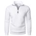 Men's Half Zip Stand Collar Sweatshirt - Casual Pullover Long Sleeve Top, Soft & Breathable, Loose Fit For Comfort_viptrois.com