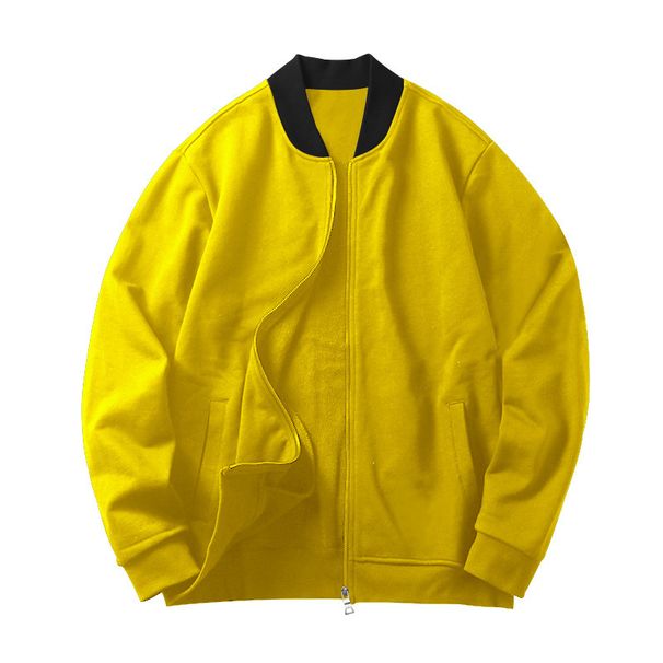 Men's Clothing Spring And Autumn New Tops Men Stand Up Collar Zipper Casual Long Sleeved Men's Sweatshirt Jacket_viptrois.com