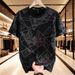 2025 Summer Men's Round Neck New Printed High End Short Enlarged T-shirt Casual Half Sleeve Trend_viptrois.com