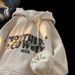 Vintage-Inspired Fleece Hoodie For Men – Oversized Unisex Pullover With Retro Letter Print (M-5XL)_viptrois.com