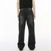 Men's Clothing 2025 Autumn New Products Street Fashion Graffiti Splicing Design Straight Loose Jeans_viptrois.com