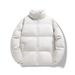 Simple Solid Color High Quality Small Oxford Thermal Stand-up Collar Cotton Clothes_viptrois.com