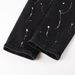 Men's Clothing European And American Personality High Street Fashion Men's Beggar Hole Patch Hot Diamond Patch Graffiti Slim Fit Denim Jeans 8616_viptrois.com