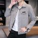 Men's Korean-Style Corduroy Jacket – Oversized Zip-Up Streetwear Coat With Hood (M-5XL) – Trendy Casual Blazer For Urban Fashion_viptrois.com