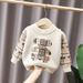 Kid's Clothing Boys Mink Fleece Sweater Children's Sweater 2024 Autumn And Winter New Style Boy Baby Fashion Pullover Bottoming Sweater_viptrois.com