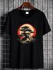 Bonsai Tree In Japanese Zen Buddhist Red Circle T-Shirt Size S-5XL Fashion Summer Designer Clothes Stylish Soft Casual Graphic Comfortable_viptrois.com