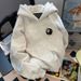 American Hip Hop Street Hooded Jacket Tide 2024 Autumn New Vintage Tide Brand Lazy Style Loose Sweater_viptrois.com