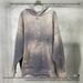 Distressed Gradient Hoodie – Vintage Washed Cotton Pullover With Raw Hem & Patch Pockets, Streetwear Unisex Oversized Fit_viptrois.com