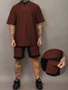 Men's Short Sleeved Casual Sportswear Set Crew Neck Multi Pocket Summer_viptrois.com