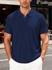 2026 Men's Summer New Style Breathable Towel Embroidered Blouse With Collar And Plaid Short Sleeve Shirt_viptrois.com