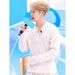 Same Style Spring And Autumn Long Sleeve T-Shirt For Men, White Waffle Heavy V-Neck Base Shirt, Casual Loose Top_viptrois.com