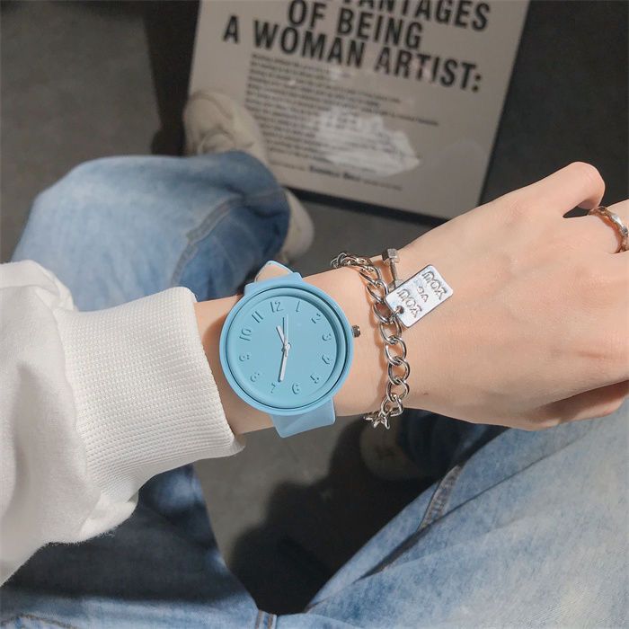 Kid's Watches Student High Value Ins Style Candy Color Small Fresh Simple Niche Design Junior High School Forest Style Watches_viptrois.com