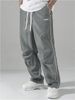 Men's Straight Leg Drawstring Casual Pants Summer Style Commuter Trendy Versatile Solid Color Commuter Pants_viptrois.com