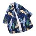 Men's Clothing Beach Vacation All Match Floral Shirt Men's Short Sleeved Ins Handsome Loose Beach Shirt Jacket_viptrois.com