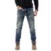 Loom Cross-Border European And American Sale New Men's Jeans Ins Trend Slim Fit Denim Trousers_viptrois.com
