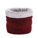 Women's Scarves Winter Solid Color Fleece Neck Sleeve Women's Riding Knitted Wool Sleeve Neck Thickened Scarf Warm Neck Windproof in Autumn and Winter_viptrois.com