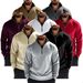 "Men's Casual Stand Collar Half-Zip Long Sleeve Sweatshirt - Lightweight Polyester Pullover For Urban Style (Multiple Colors & Sizes)"_viptrois.com