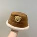 Kids'hats Autumn and winter Bear Boys and girls Fisherman hat Children's thick plush basin hat baby warm hat_viptrois.com