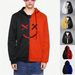 Men's Clothing Men's Spring And Autumn Casual Fashion Color Blocked Smiley Sweatshirts For Men Long Sleeved Sports Hooded Tops Jackets For Men_viptrois.com