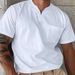 Muscle Fit Gym T-Shirt – Men's Breathable V-Neck Workout Tee With Pocket – Stretch Polyester Athletic Shirt (White/Black/Wine Red/Navy/Khaki)_viptrois.com