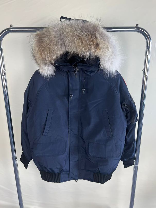Men's Clothing Down Jacket 01 Pilot Jacket Unisex Real Wolf Fur Coat_viptrois.com