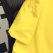 American 100% Pure Cotton T-shirt Summer Men's And Women's Short Niche Yellow Ins Letter Printed Half Sleeved Top_viptrois.com