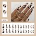 Beauty Health Nail Art Patch Wear Nail Finished Nail Art Ballet Armor Frosted Leopard Print Press On Nails_viptrois.com