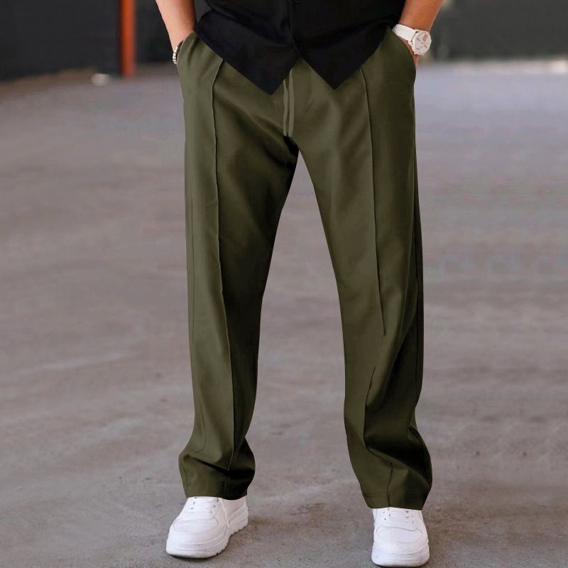 Men's Clothing Men's Casual Sports Pants Style Straight Leg Loose Fitting Cargo Pants For Formal & Casual For Men_viptrois.com