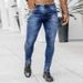 Men's Clothing New Denim Pants Ins Trend Black Slim Fit High Waist Denim Small Leg Pants_viptrois.com