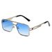 Retro Square Frame Driving Sunglasses For Men - High-End Polarized UV Protection Classic Aviator Style_viptrois.com