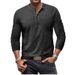 Men's Tie-Dye Henry Slim Fit Vintage Long Sleeve T-Shirt_viptrois.com