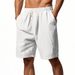Men's Clothing Summer Casual Men's Shorts Heavy Corduroy Solid Color Straight Fit For Formal & Casual_viptrois.com