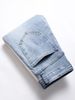 Men's Clothing Denim Solid Color Slim Fit Skinny Elastic Slim Fit Men's Jeans Selfie Photos_viptrois.com