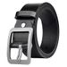 Men's Genuine Leather Belt – Business Classic Pin Buckle Strap (Full-Grain Cowhide)_viptrois.com