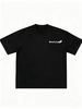 Men's Summer Short Sleeve Tee, Retro American Block Font & Arc Logo Print, Loose Fit Casual Trendy Daily Top_viptrois.com