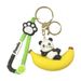 Bag Charm Creative Cute Fruit Panda Keychain Bag Pendant Cartoon Car Keychain Pendant Exquisite Gifts Wholesale_viptrois.com