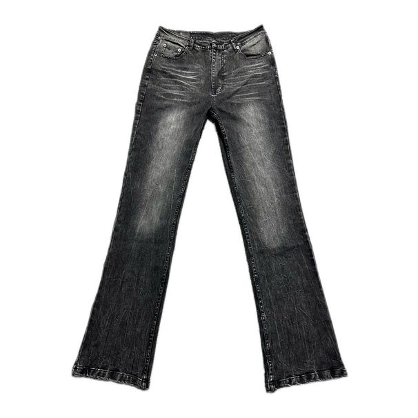 Men's Clothing 517 Washed Black And Gray Flared Jeans Vibe Style Cleanfit Slim Texture Stretch Slim_viptrois.com