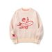 Men's Clothing Loose Casual Sweater Pullover Jacquard Korean-Style Oversized Sweater - Harajuku Ins Aesthetic Crewneck With Airplane Jacquard (Pink)_viptrois.com