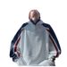 Pure American Retro Hooded Sweatshirt For Men, Spring, Autumn, Winter Thickened Trendy Brand Heavyweight Patchwork_viptrois.com