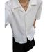 Men's Clothing Black Textured Jacquard Short Sleeved Shirt Trendy Handsome Casual Collar Shirt_viptrois.com