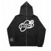 Hooded Sweater, Men's Solid Color, Fashionable Brand, Full Matching, Sports Top, Loose Casual Sweatshirt Jacket, Women's Style_viptrois.com