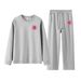 Men's 300GSM Fleece Hoodie & Jogger Set - Heavyweight Streetwear With US Map Embroidery, Youth Casual Outfit_viptrois.com