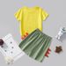 Mother & Kids Summer Suits Children's Round Neck T Shirt Suits Short Sleeved Suits Children's Short Sleeved Two Piece Suits Children's Clothing Suits_viptrois.com