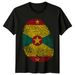 Grenada Flag Fingerprint Travel Mens T-Shirt Mens Womens Tees Top Island Pride Tee_viptrois.com